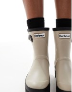 Raelynn wellington boots in light sand/black